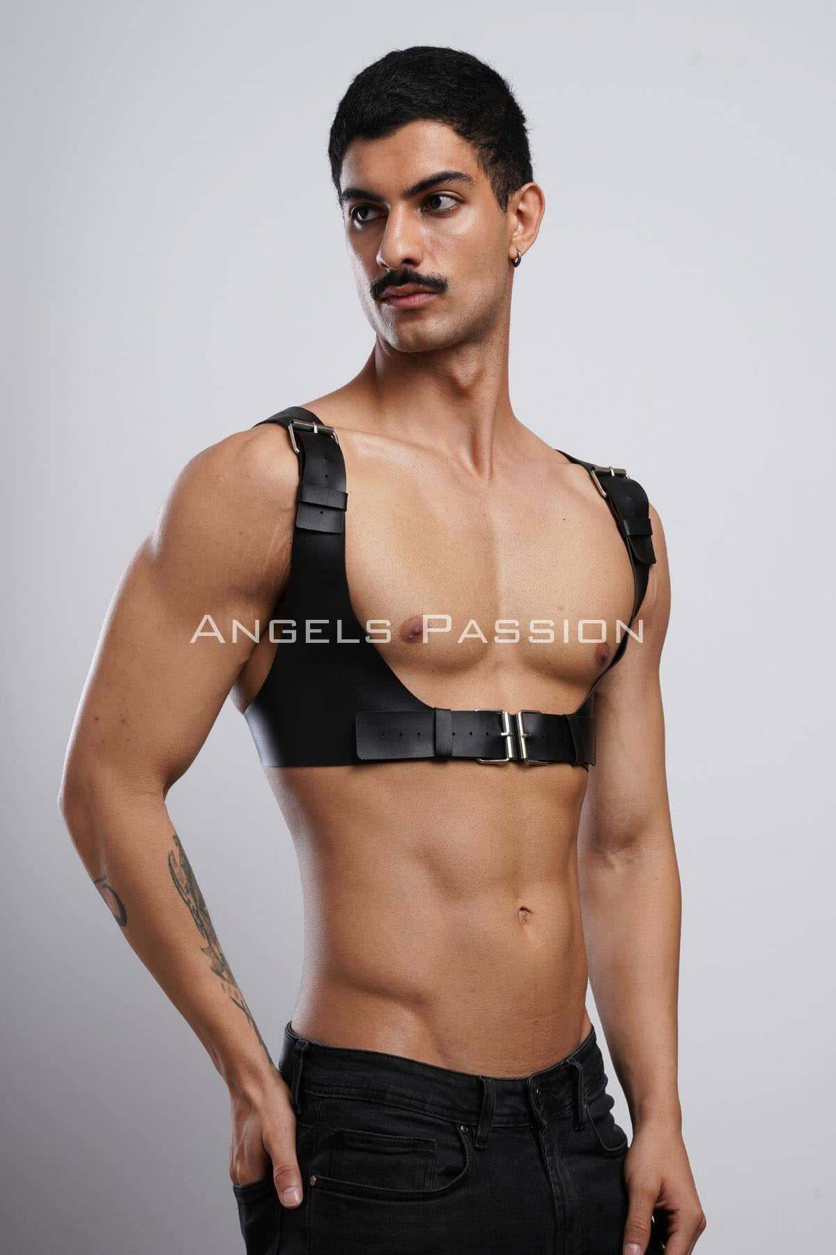Stylish Leather Versatile Accessory for Event and Festival Wear - Perfect Gift for Trendy Men