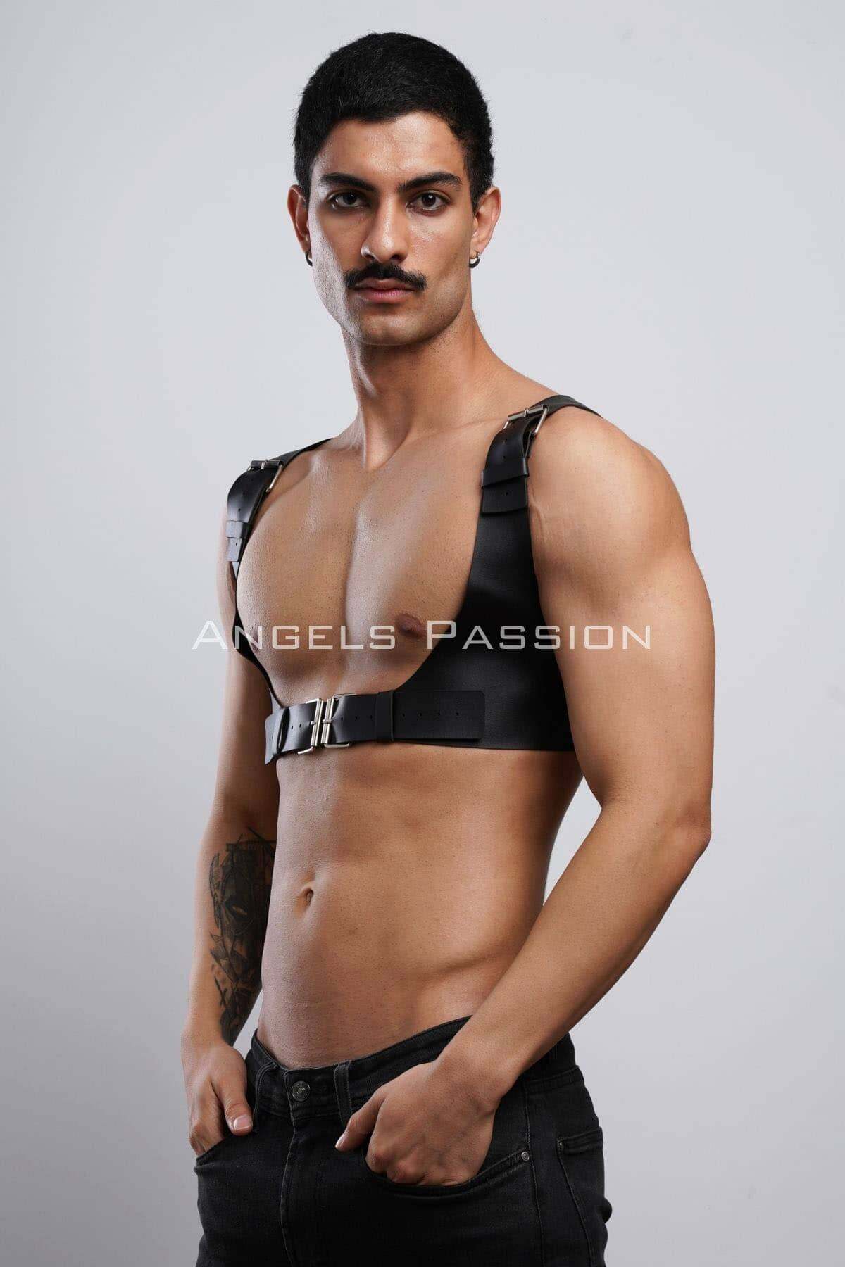 Stylish Leather Versatile Accessory for Event and Festival Wear - Perfect Gift for Trendy Men