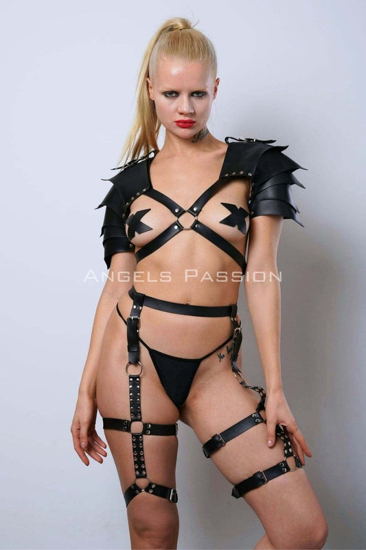 Gladiator Garter Harness Suit for Fantasy Role Play, Perfect Gift for Cosplayers