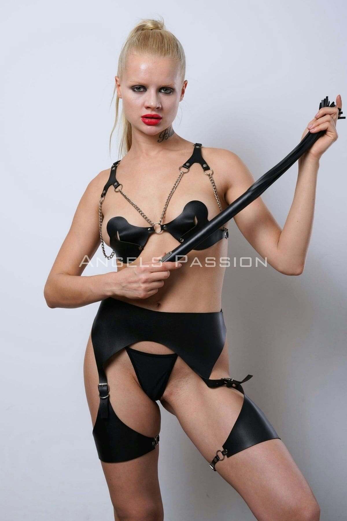 Erotic Underwear Set With Whip for Intimate Nights, Sexy Lingerie  Gift for Couples