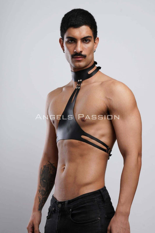 Versatile Harness for Men, Stylish Roleplay Accessory with Buckle Straps