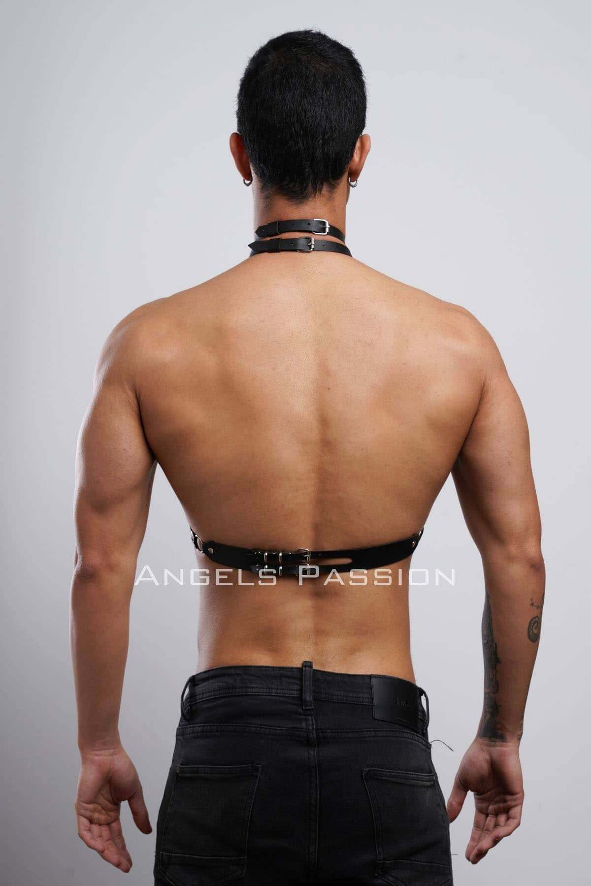 Versatile Harness for Men, Stylish Roleplay Accessory with Buckle Straps