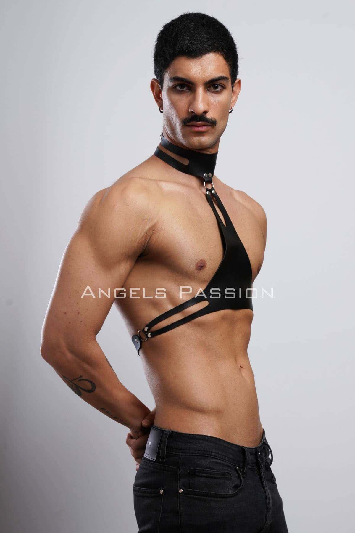 Versatile Harness for Men, Stylish Roleplay Accessory with Buckle Straps