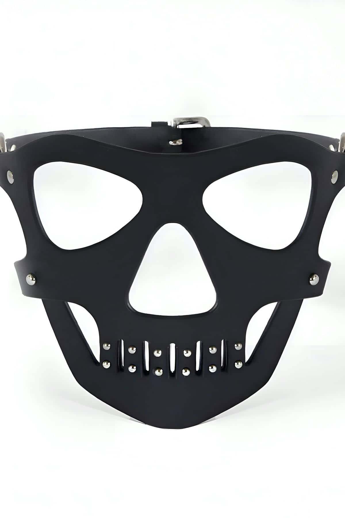 Steampunk Skull Mask for Men, Handcrafted Leather Face Cover for Cosplay or Events, Perfect for Unique Gifting