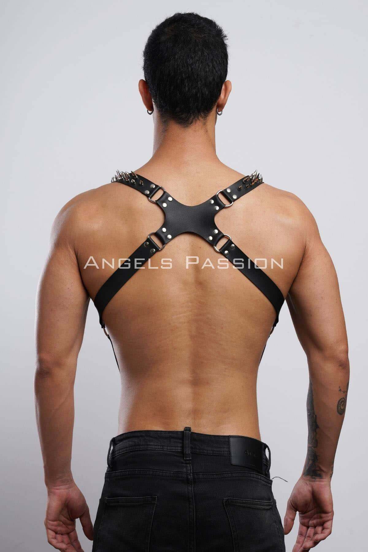 Spiked Chest Wear for Men – Stylish Kinky Wear for Fetish Parties and Nightlife