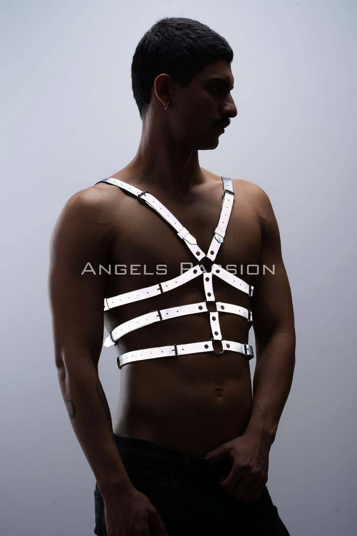 Reflective Chest Harness with Glow-in-the-Dark Trendy Clothing Gear & Clubwear Perfect for Gifting