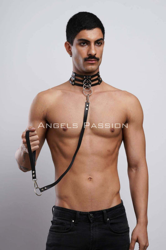 Statement Slaver and Leash Set – Unique Partywear Fashion Item Designed to Impress – Ideal Gift